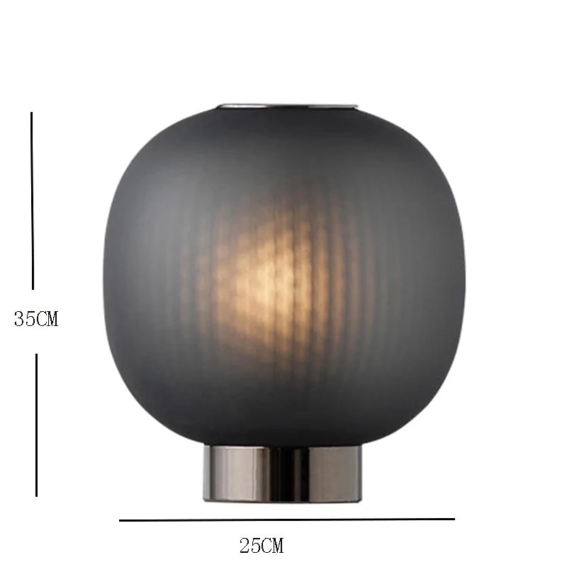 The Bloom Table lamps Mini Glass Black White Desk Lamp2