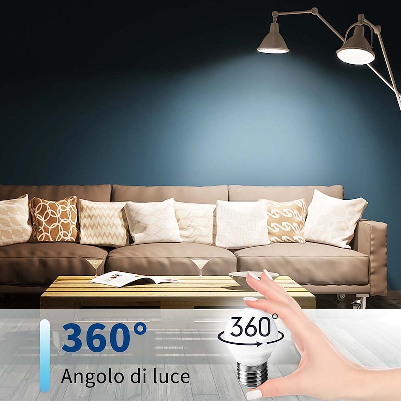 6pcs 6W LED Globe Bulbs 550 lm E27 G45 20 LED Beads SMD 2835 Warm White Cold White Natural White 220-240 V3