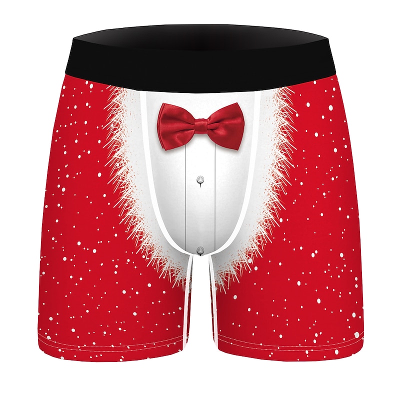 Christmas Gift Boxer Briefs Underwear Men's Christmas Adults Christmas Carnival Masquerade Christmas Eve Christmas Party4