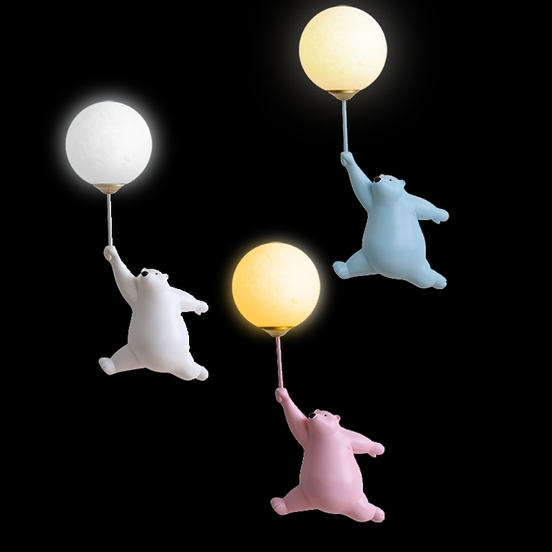 LED Wall Lamp Cartoon Balloon Bear Indoor Wall Light For Home Bedroom Bedside Indoor2