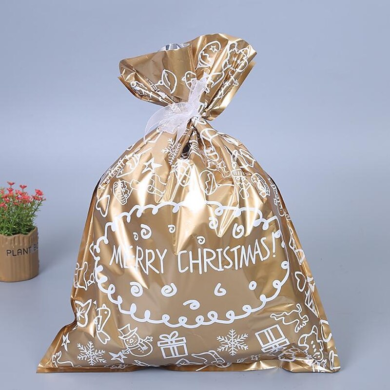 30pcs Christmas Bags Large Size Wrapping Assorted Styles Christmas Bags with Ribbon Ties for Xmas Wrap3