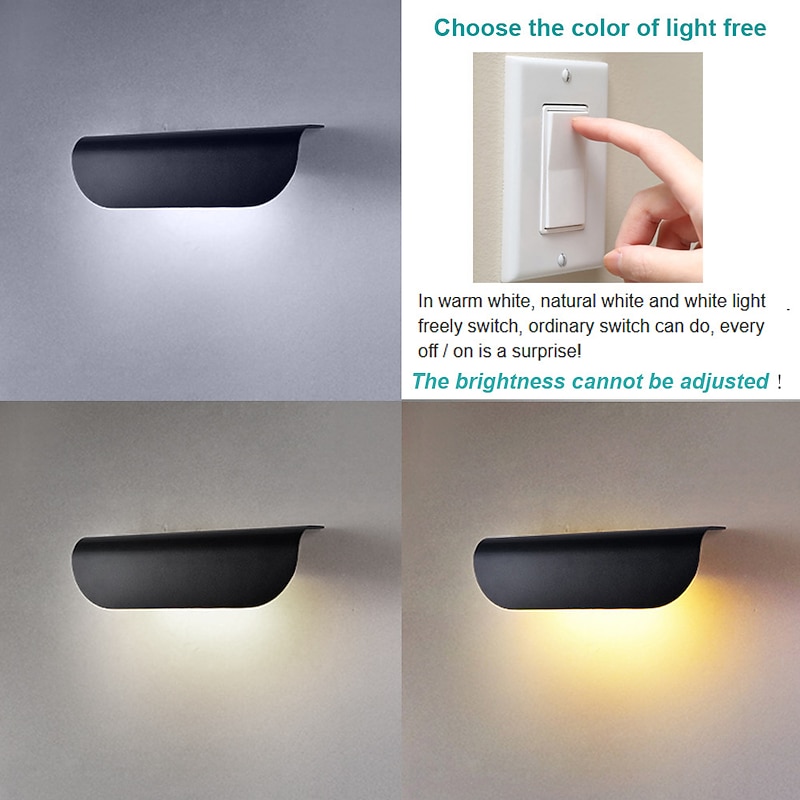 LED Outdoor Wall Lamp 10W 900LM Outdoor Waterproof Door Plate Lamp Stair Corridor External Wall Courtyard Balcony Corridor Outdoor Indoor Wall Lamp AC85-265V4