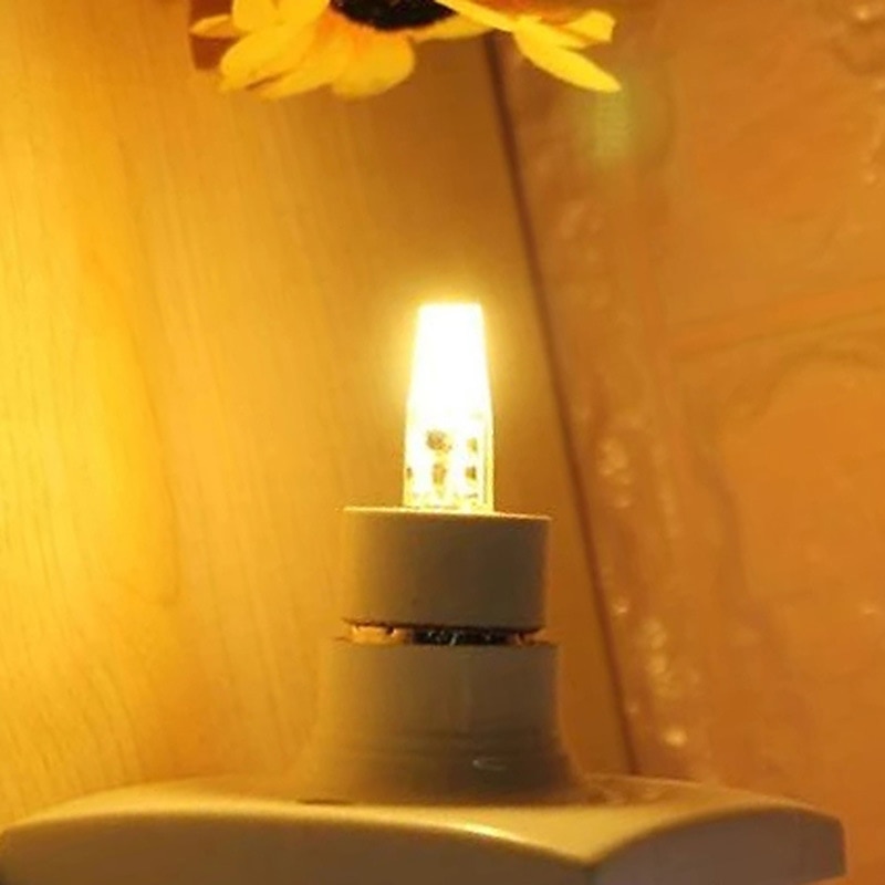 LED Bi-pin Lights 10pcs GY6.35 5W LED Candle Lights LED Corn Lights 500 lm  COB Beads  Warm White White AC/DC 12V Crystal Chandelier Light Source Energy Saving And Environment-Friendly Bulb2