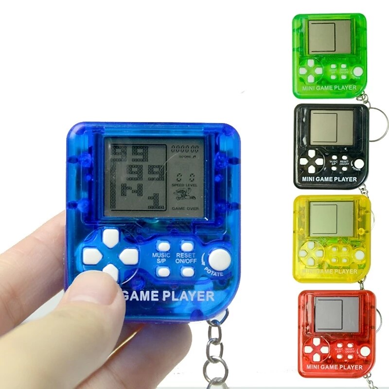 Handheld Retro Game Console  Pocket Mini Classic Game Machine Children's Handheld Retro Nostalgic Game Console with Keychain Hamster Video Game 26 Games Gift