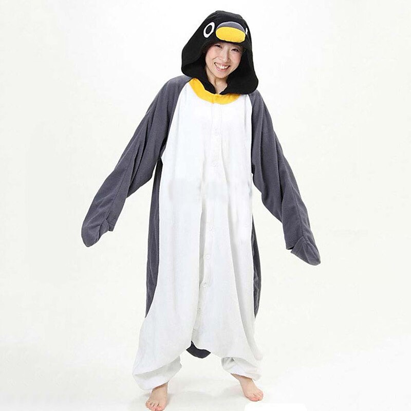 Adults' Character Nightwear Onesie Costume Carnival Costume Penguin Onesie Pajamas Kigurumi Pajamas Funny Costume For Men and Women Carnival Cartoon2