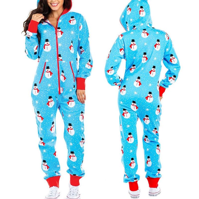 Santa Claus Christmas Pajamas Onesie Pajamas Women's Christmas Adults Christmas Christmas Eve Party Home Wear Onesie4