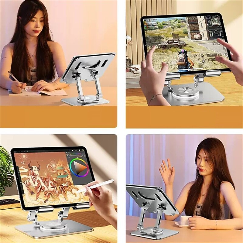 Tablet Stand Rotatable Foldable Adjustable Phone Holder for Desk Compatible with iPad Tablet Phone Accessory4