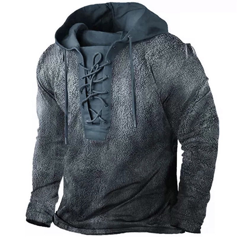 Men's Graphic Prints Hoodie Hoodies Sweatshirt Streetwear Designer Long Sleeve Hooded Casual Daily Sports Black Red Lace up Print Spring &  Fall Designer2