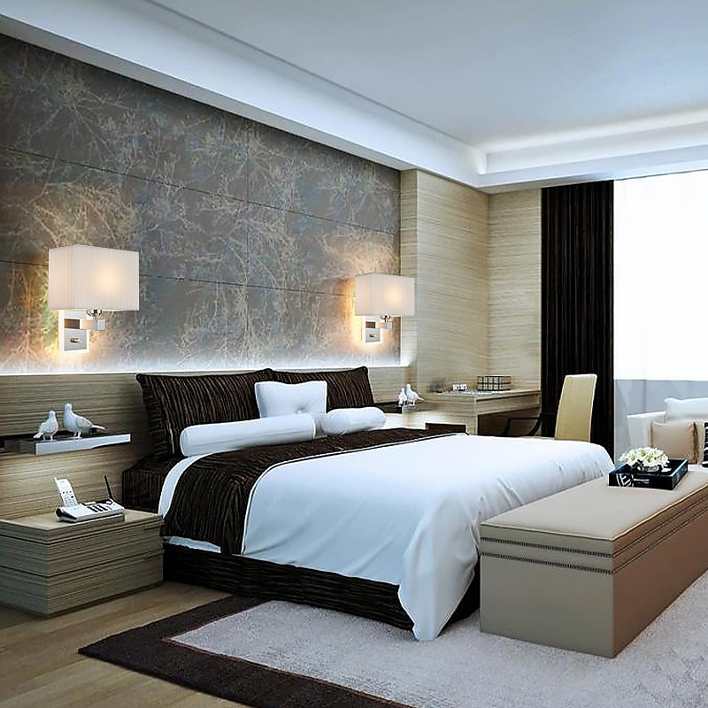 Indoor LED Modern Indoor Wall Lights Bedroom Dining Room Metal Wall Light 220-240V