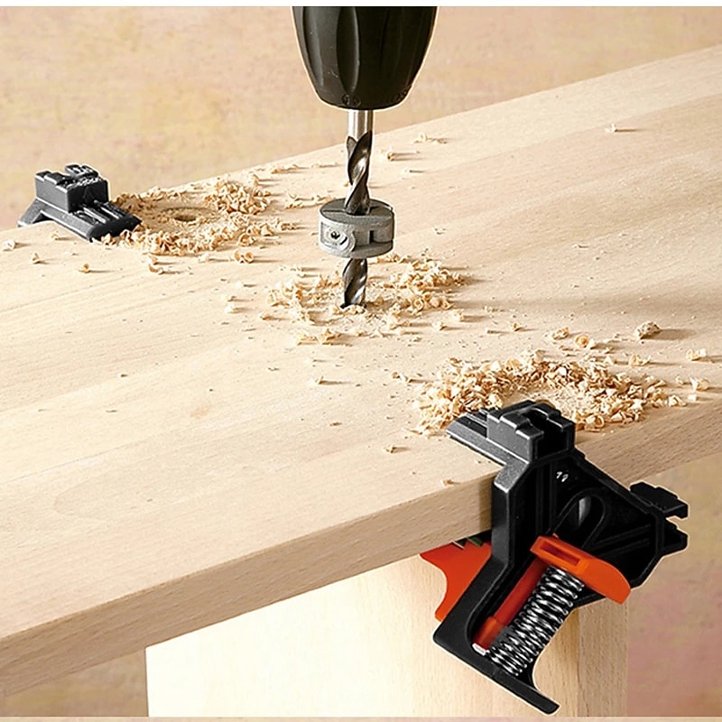 90Degree Right Angle Clamp Set Picture Frame Corner Clips Mate Woodworking Hand Tools Fixing Clip Positioning Tool Kit2