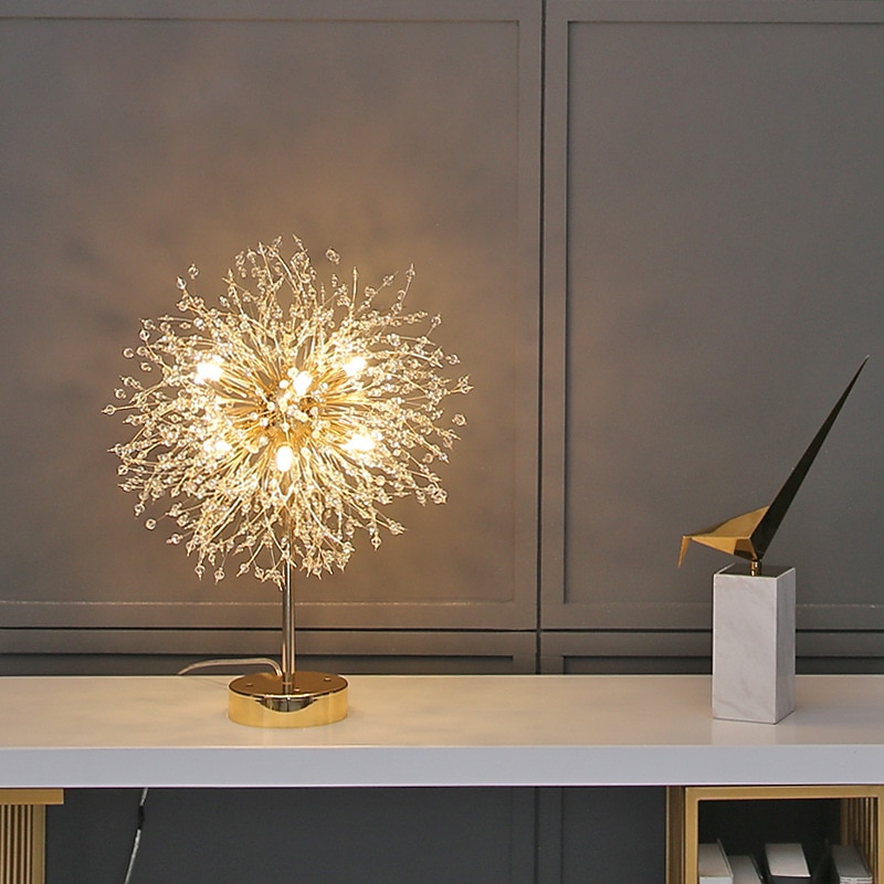 LED Table LampStarry Flower Ball Dandelion Ins Net Red with The Nordic Light Luxury Living Room Bedroom2