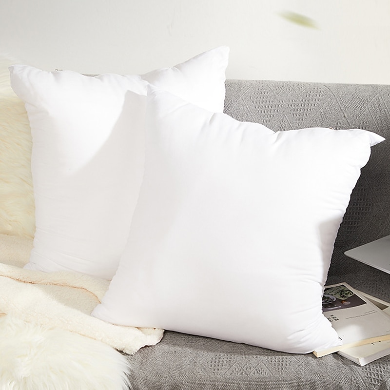 2pcs Pillow Inserts Premium Pillow Stuffer Sham White Decorative for Decorative Cushion Bed Couch Fits for 40x40cm Pillow Cover2