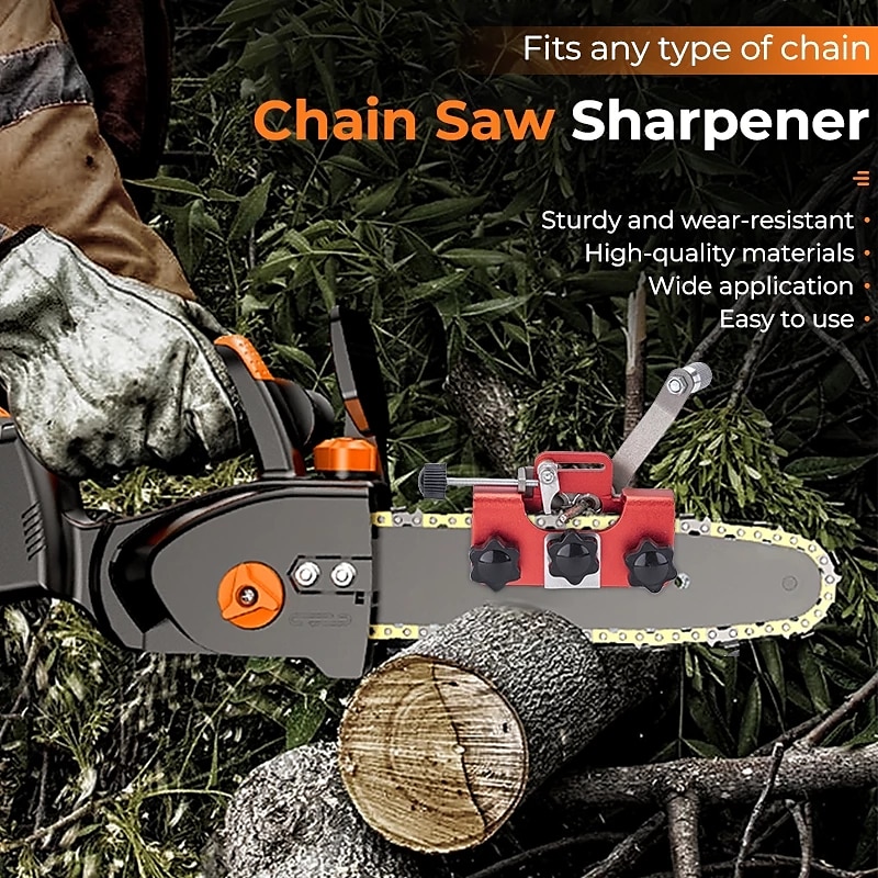 Chain-saw Chain Sharpening Fixture - Easy-to-Use Stainless Steel Jig for Precision Grinding - Quick and Accurate Sharpener Tool for Chain Maintenance3