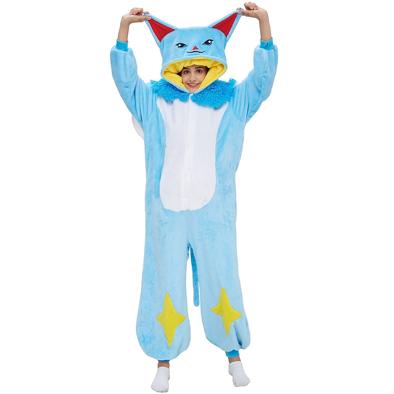Adults' Character Nightwear Onesie Costume Carnival Costume Unicorn Bat Onesie Pajamas Kigurumi Pajamas For Men and Women Carnival Cartoon2