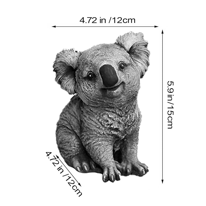 Resin Koala Garden Statues Sculptures Ornament Home Garden Decoration Animal Statue3