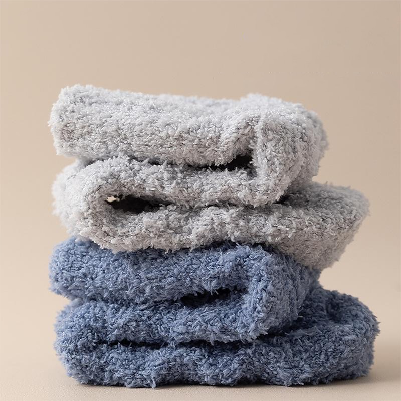Fleece Socks Push for Women Men, Warm Soft Fluffy Socks Thick Cozy Sock Winter Christmas Socks for Women3