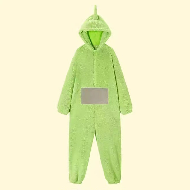 Adults' Character Group Costume Nightwear Onesie Costume Carnival Costume Alien Teletubbies Onesie Pajamas Kigurumi Pajamas Funny Costume For Men and Women Christmas Carnival Cartoon2