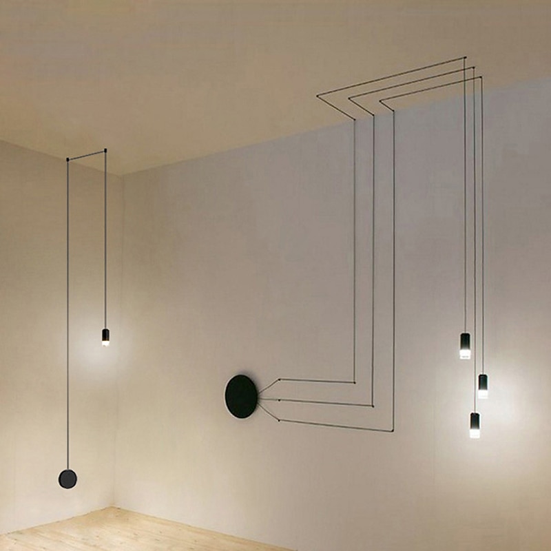 Matte Modern Nordic Style Indoor Wall Lights Living Room Bedroom Metal Wall Light 220-240V 5 W3