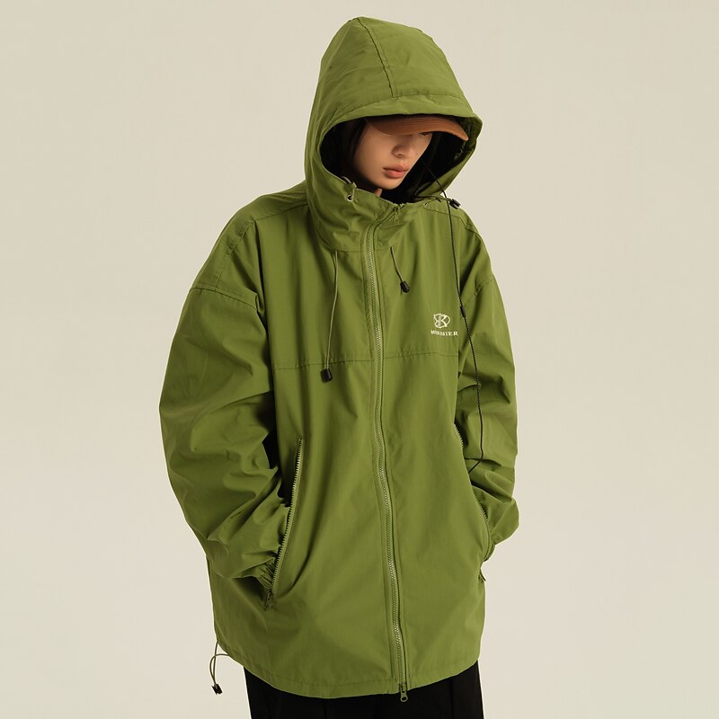 Men's Women's Waterproof Rain Jacket Gorpcore Hoodie Jacket Hiking Windbreaker Urban Outdoor Thermal Warm Windproof Breathable Lightweight Outerwear Trench Coat Top Hunting Fishing Climbing3