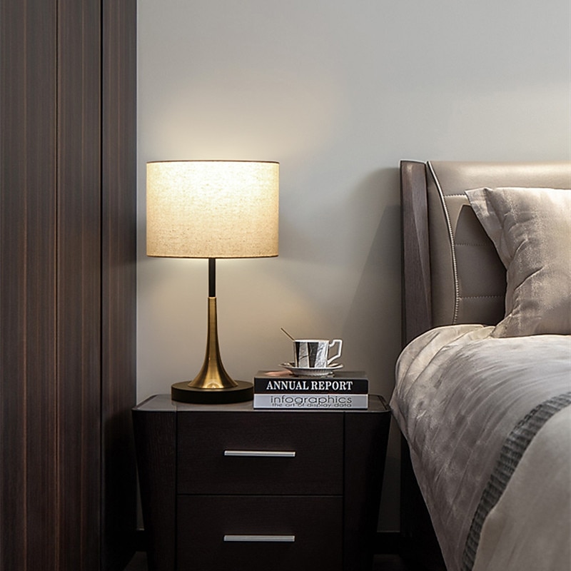 Modern Contemporary Table Lamp For Living Room White Desk Decorative Lamp For Bedroom Study Office Farmhouse Nightstand Lamp End Table Lamp4