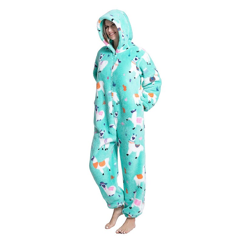Adults' Character Nightwear Onesie Costume Panda Dinosaur Onesie Pajamas Kigurumi Pajamas For Men and Women Carnival Cartoon4