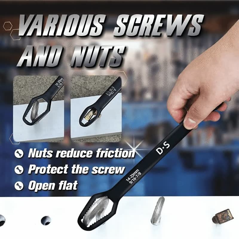 Universal Double Head Plum Wrench Tool Multifunctional Double Head Self-tightening Glasses Adjustable Wrench For Car Repair2