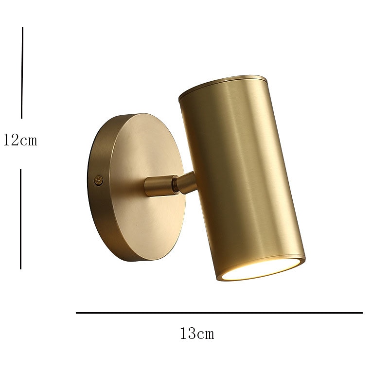 Indoor Modern Indoor Wall Lights Bedroom Dining Room Copper Wall Light 220-240V 10 W2