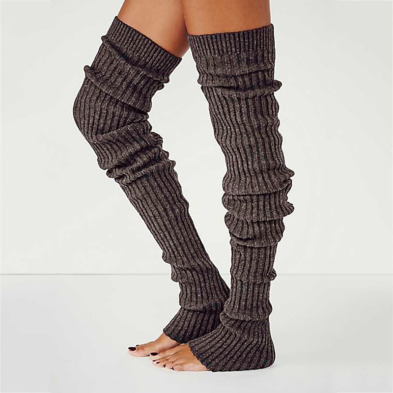 Women's Stockings Leg Warmers Boot Cuffs Party Gift Daily Retro Knit Cotton Casual Casual / Daily 1 Pair3