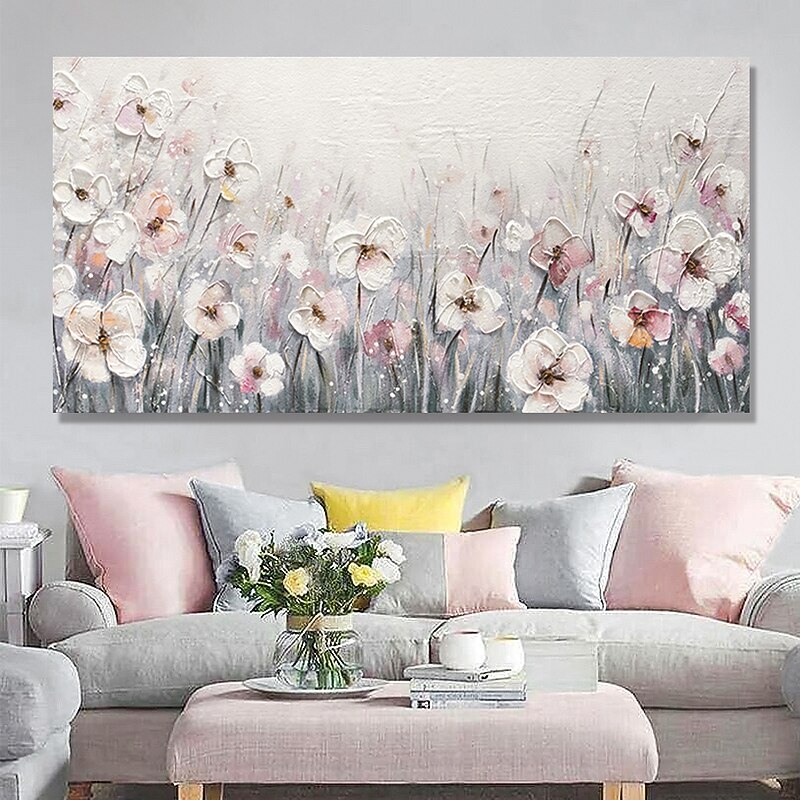 Handmade Oil Painting Hand Painted Vertical Abstract Contemporary Modern Rolled Canvas (No Frame)4