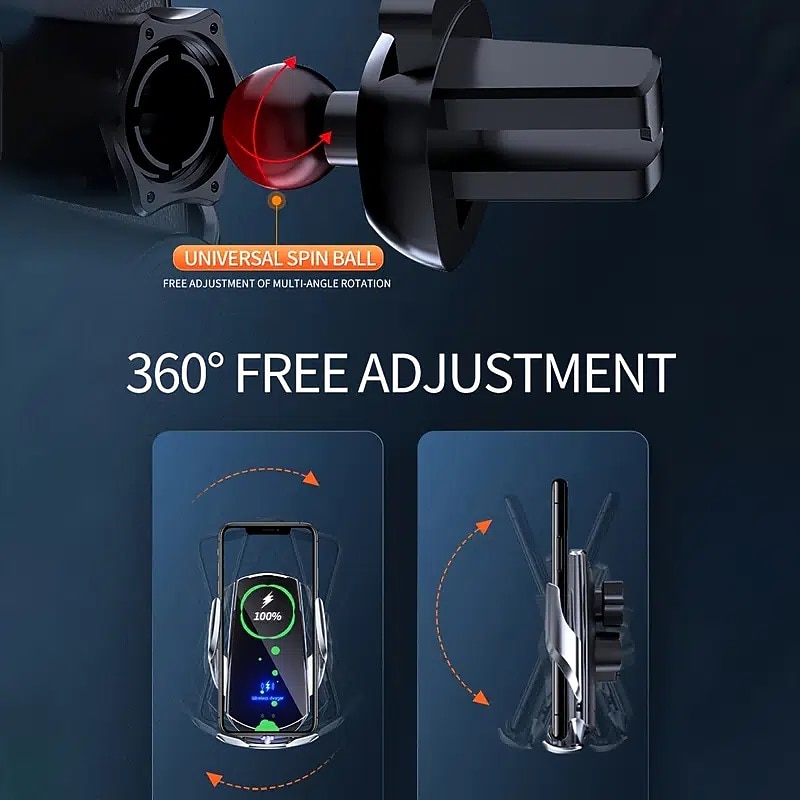 Q3 Car Wireless Charging Phone Holder - Intelligent Induction, Automatic Sensor Opening & Closing, Magnetic Charging4