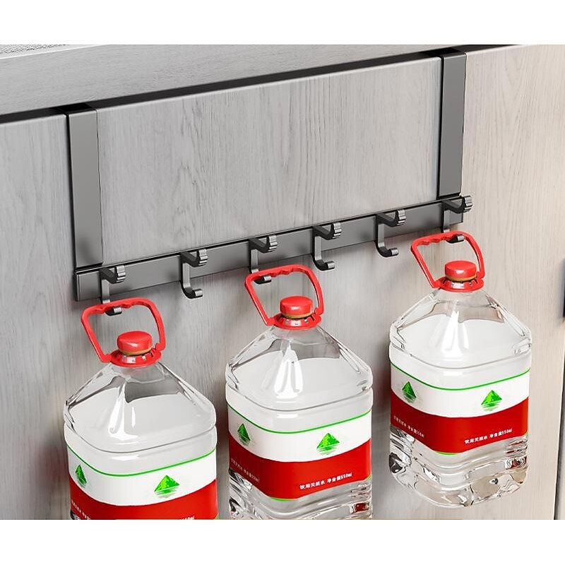 hook behind the door punch-free wall hanger gun ash door hanger wall hanger strong non-marking clothes hat hook4