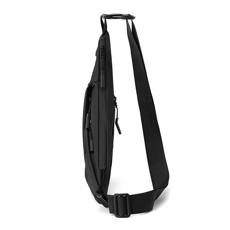 Men's Waterproof Crossbody Sling Bag – Anti-Theft Chest Pack with USB Charging Port for Travel & Outdoor Activities4