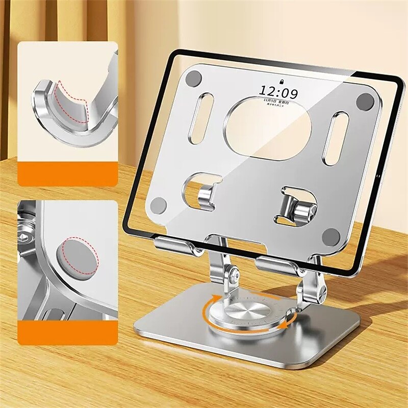 Tablet Stand Rotatable Foldable Adjustable Phone Holder for Desk Compatible with iPad Tablet Phone Accessory3