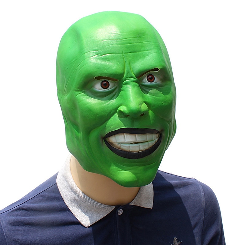 Jekyll In Disguise Jim Carrey Mask Halloween Latex Cosplay Christmas Jekyll Performance Dance Party Mask2
