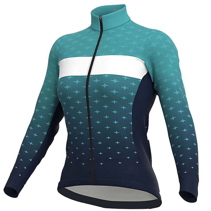 Women's Cycling Jersey Polka Dot Long Sleeve Bike Jersey Top with 3 Rear Pockets Mountain Bike MTB Road Bike Cycling Quick Dry Reflective Strips Back Pocket Moisture Wicking Sports Black White Red4