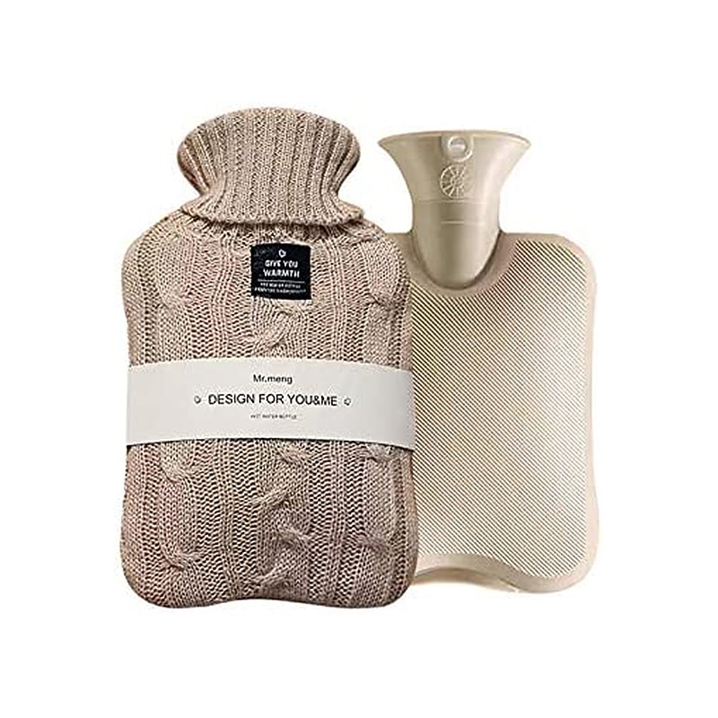 1000ML Portable Hot Water Bottle Solid Women Winter Thicken PVC Hot Water Bag Hand Warmer3