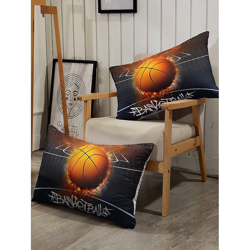 3D Bedding  Sports Basketball Baseball print Print Duvet Cover Bedding Sets Comforter Cover with 1 print Print Duvet Cover or Coverlet，2 Pillowcases for Double/Queen/King4