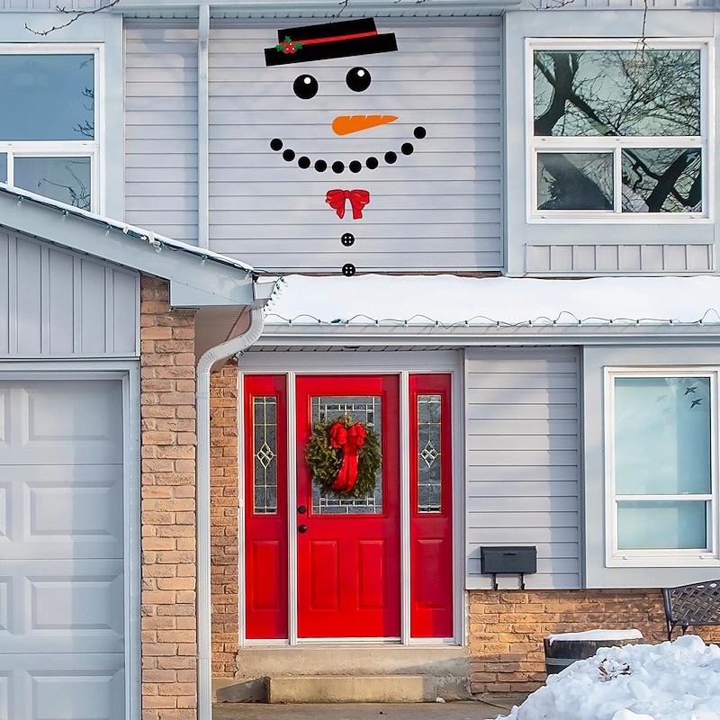 Christmas Snowman Outdoor Decorations Garage Door Christmas Decorations for Home Xmas Holiday 2024 Xmas Snowman Ornaments2