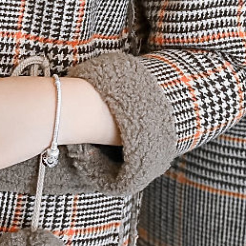 Kids Girls' Woolen Coat Long Sleeve Pink khaki White Plaid Winter Fall Fashion Outdoor 7-13 Years 8