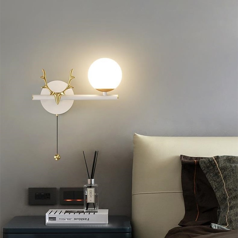 Bedside Lamp Bedroom Corridor Porch Wall Lamp Horizontal Type With Switch Living Room Sofa TV Background Wall Lamp3