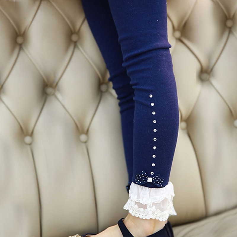 Kids Girls' Solid Color Cute 7-13 Years Winter Pink Yellow Navy Blue / Fall2