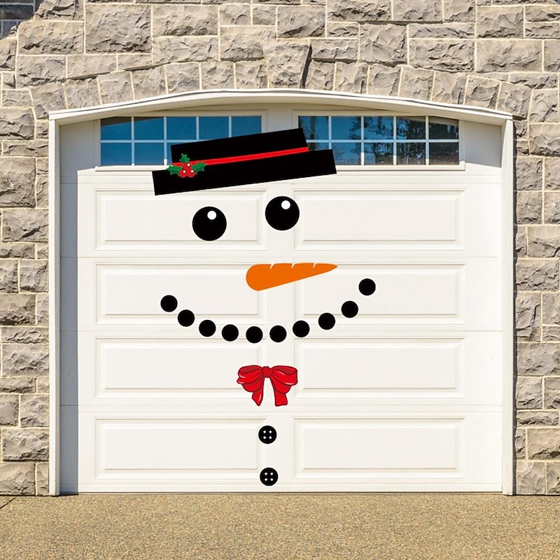 Christmas Snowman Outdoor Decorations Garage Door Christmas Decorations for Home Xmas Holiday 2024 Xmas Snowman Ornaments