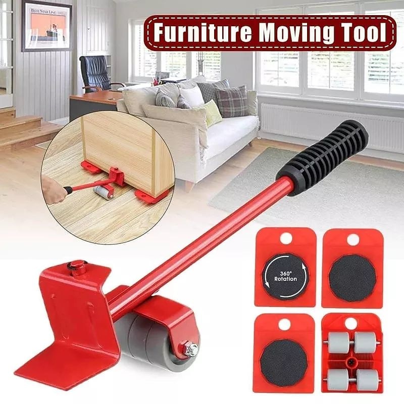 Furniture Lift Mover Tool Set - Furniture Movers with Wheels Heavy Furniture Moving Sliders Appliance Rollers Heavy Duty Furniture Lifter and Sliders Kit - Furniture Movers Sliders Appliance Movers