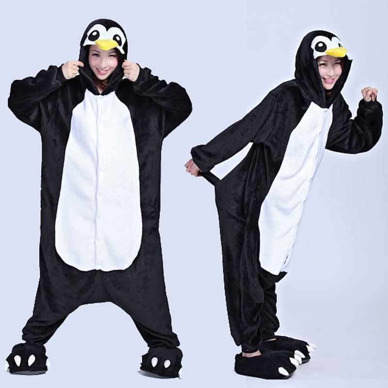 Adults' Character Nightwear Onesie Costume Carnival Costume Penguin Onesie Pajamas Kigurumi Pajamas Funny Costume For Men and Women Carnival Cartoon3