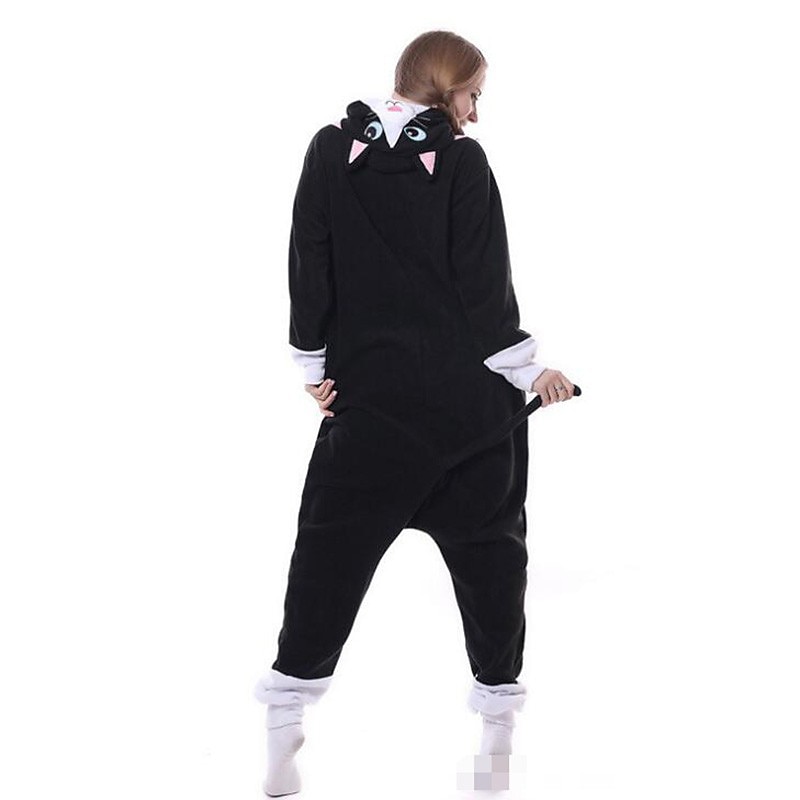 Adults' Character Nightwear Onesie Costume Carnival Costume Cat Onesie Pajamas Kigurumi Pajamas For Men and Women Christmas Carnival Cartoon3