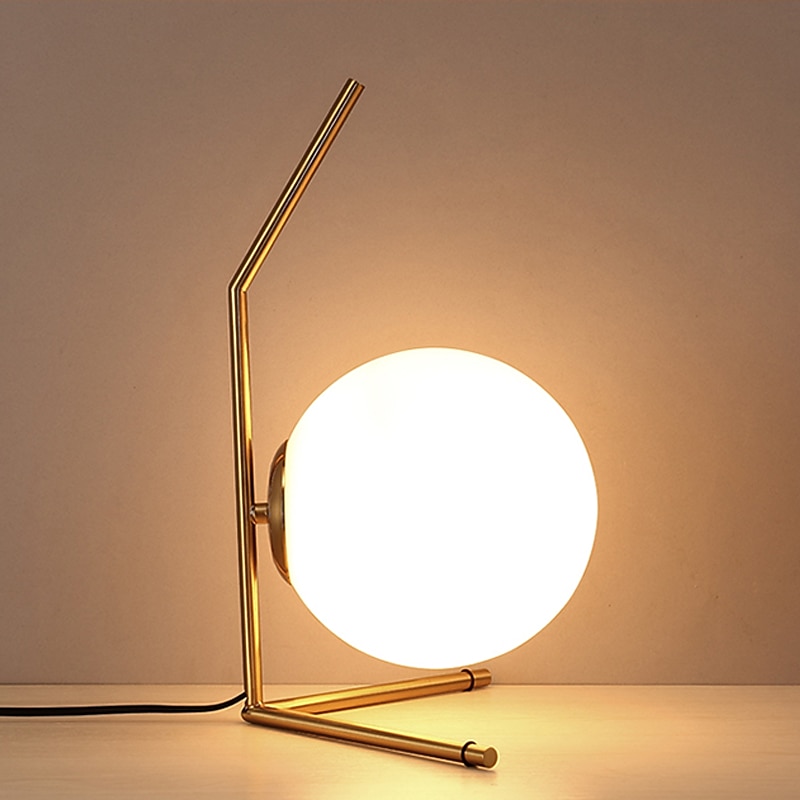 Table Lamp Ball Design Reading Light Ambient Lamps Modern Contemporary DC Powered For Shops Cafes Office Brass 110240V3