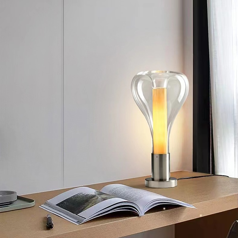 Table Lamp Bedside lamps Modern Contemporary Nordic Style For Study Room Office Indoor Metal 110-240V Grey White2