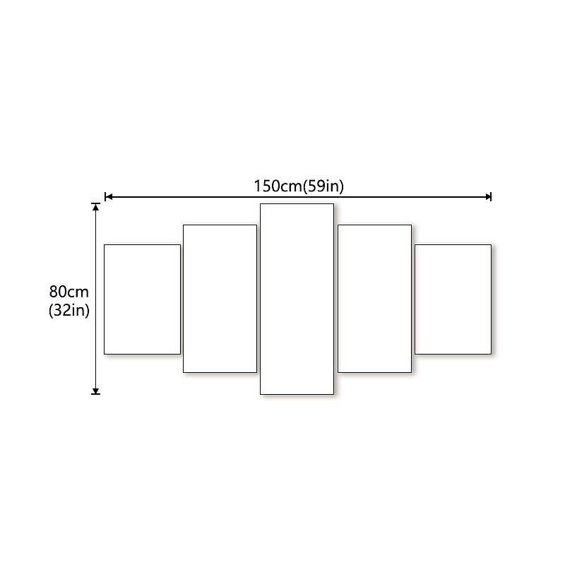 5 Panel Wall Art Canvas Prints Painting Artwork Picture Buddhism Buddha Home Decoration Décor Stretched Frame / Rolled2