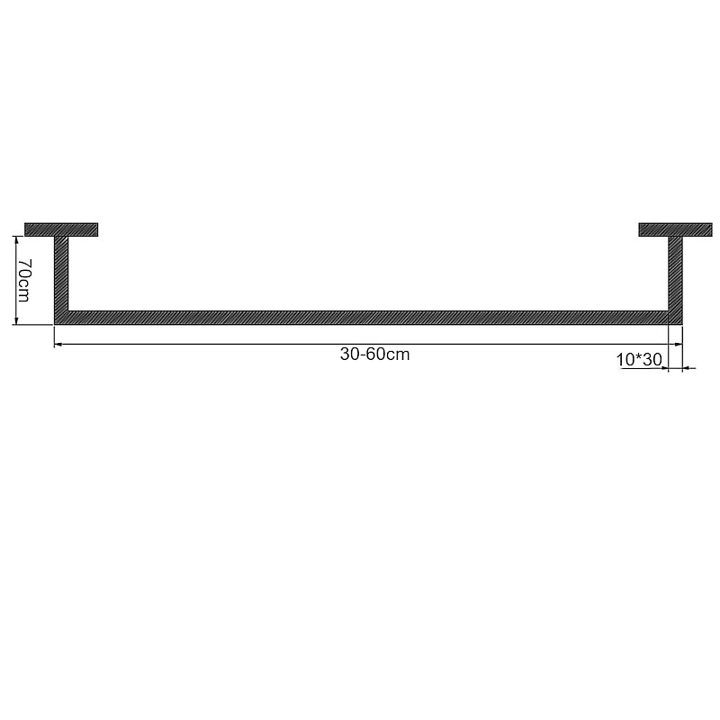 Bath Towel Bar,SUS304 Stainless Steel Towel Rack for Bathroom,Bathroom Accessories Towel Rod Heavy Duty Wall Mounted Towel Holder (Matte Black)2