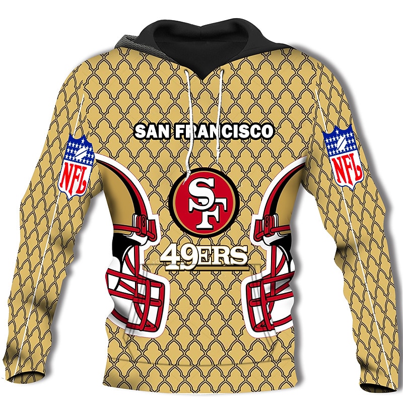 Men's Geometric Tribal Hoodie Hoodies Sweatshirt Designer Basic Long Sleeve Hooded Daily Brown Khaki Designer2